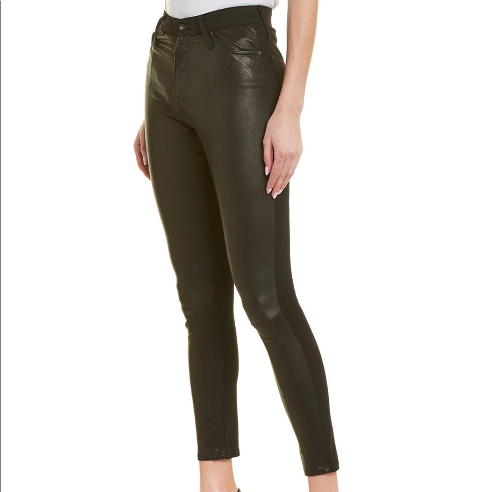 AG coated skinny ankle jeans